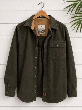 100% Cotton | Legendary Whitetail |  Long-sleeve | Moss Green | Western Outdoor